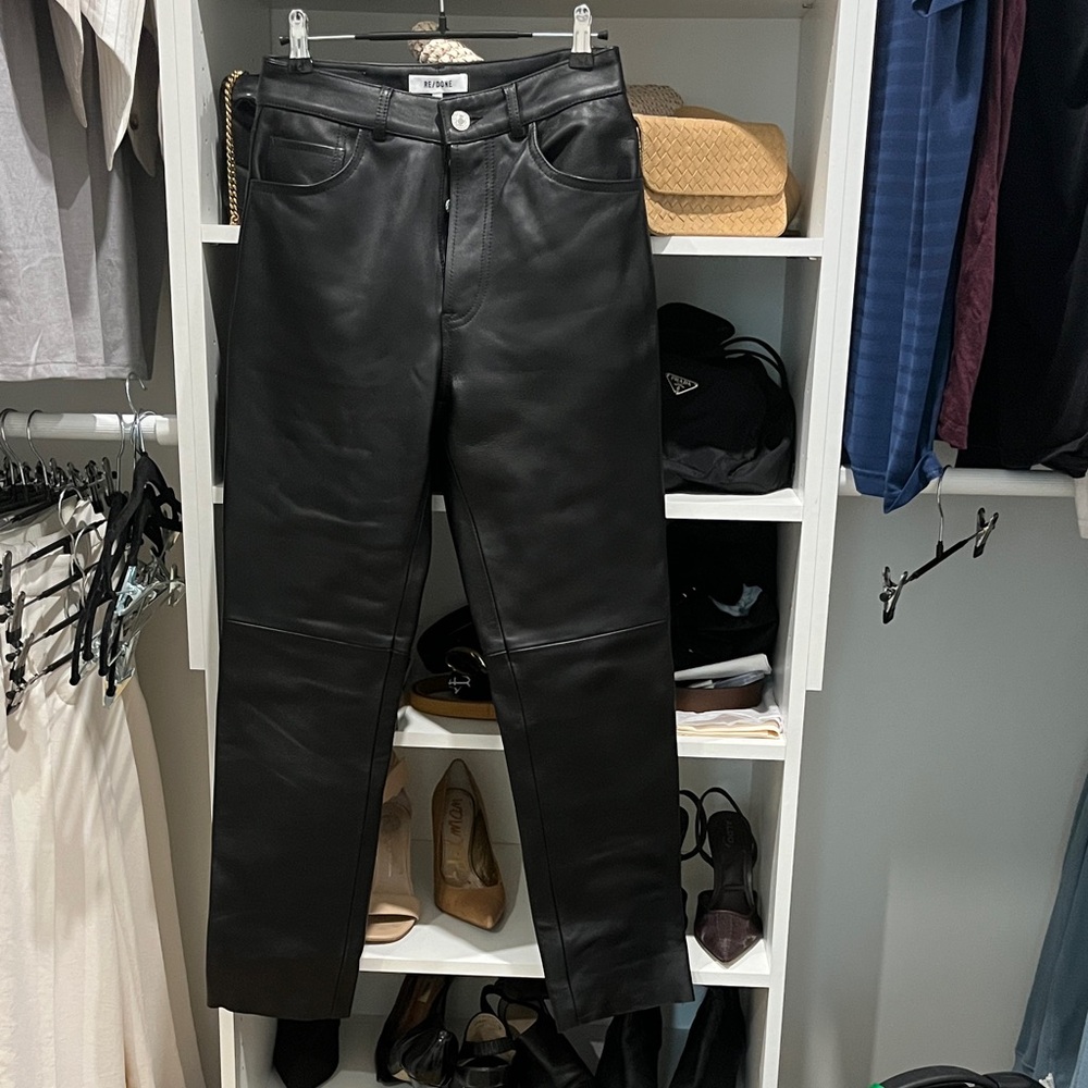 Re/Done Black Skinny Women's Pants - Picture 6 of 8